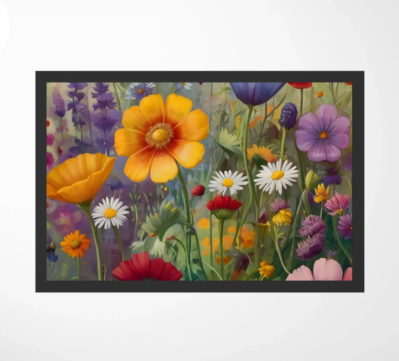Wildflowers doormat by Charnwood Prints