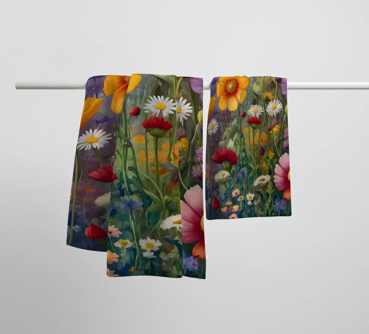 Fiori selvatici asciugamano da bagno da Charnwood Prints