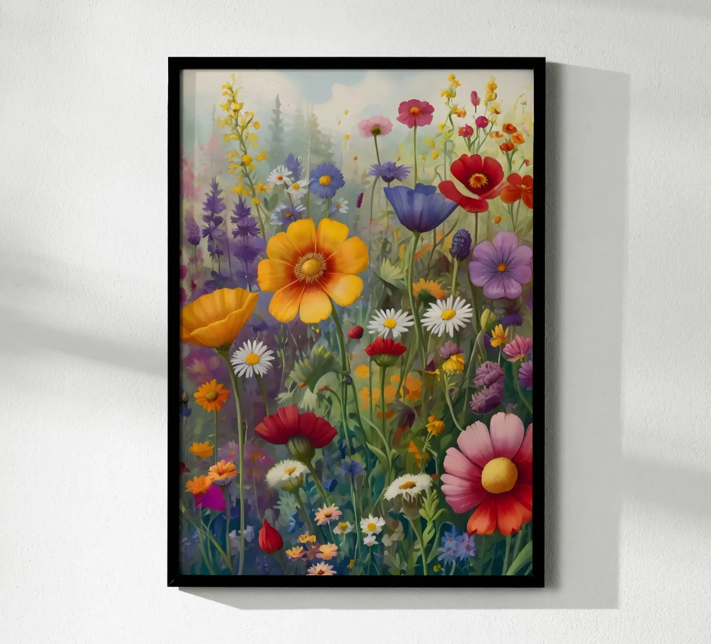 Wildblumen Poster von Charnwood Prints