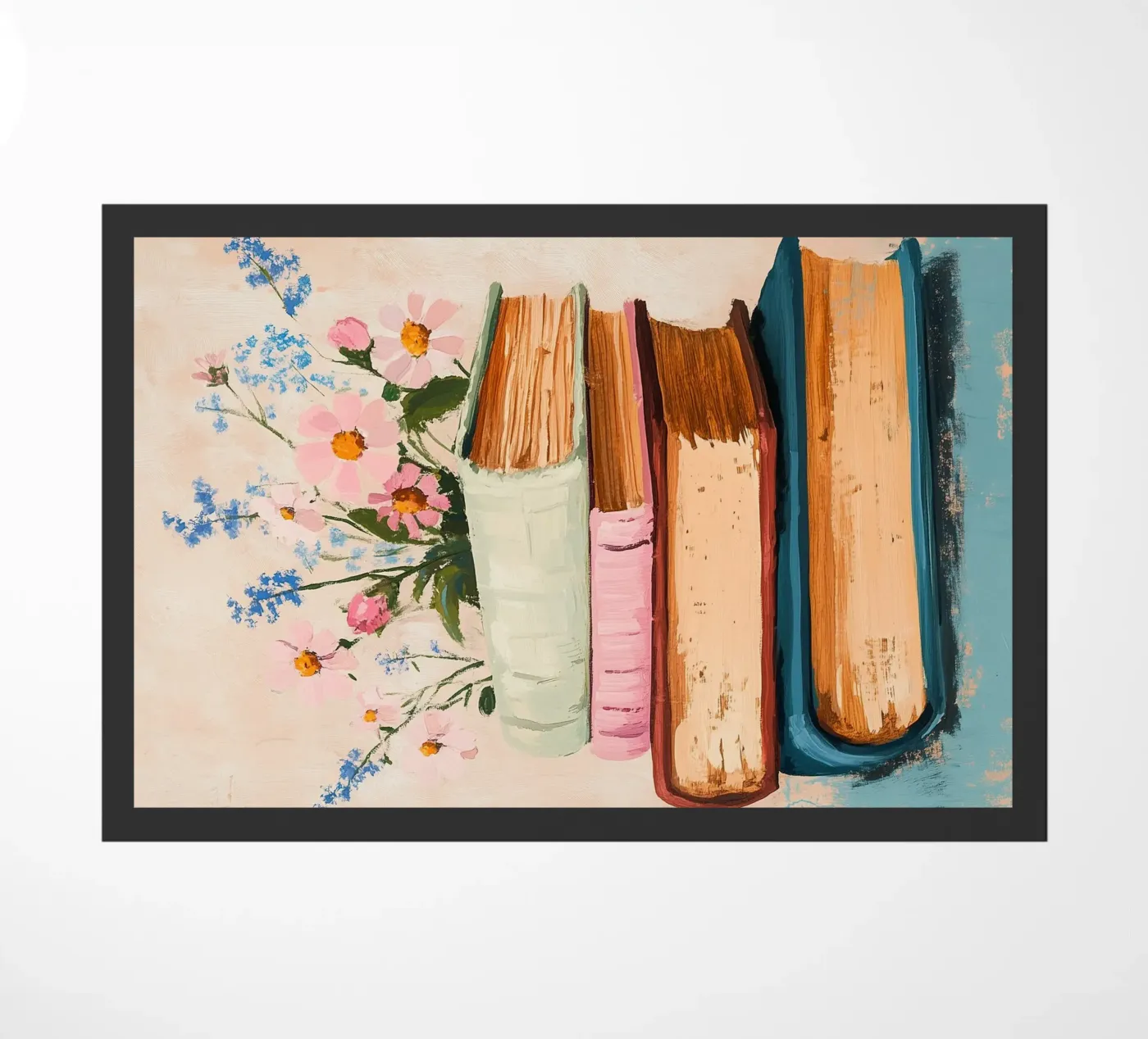 Floral Book Stack deurmat van Freya