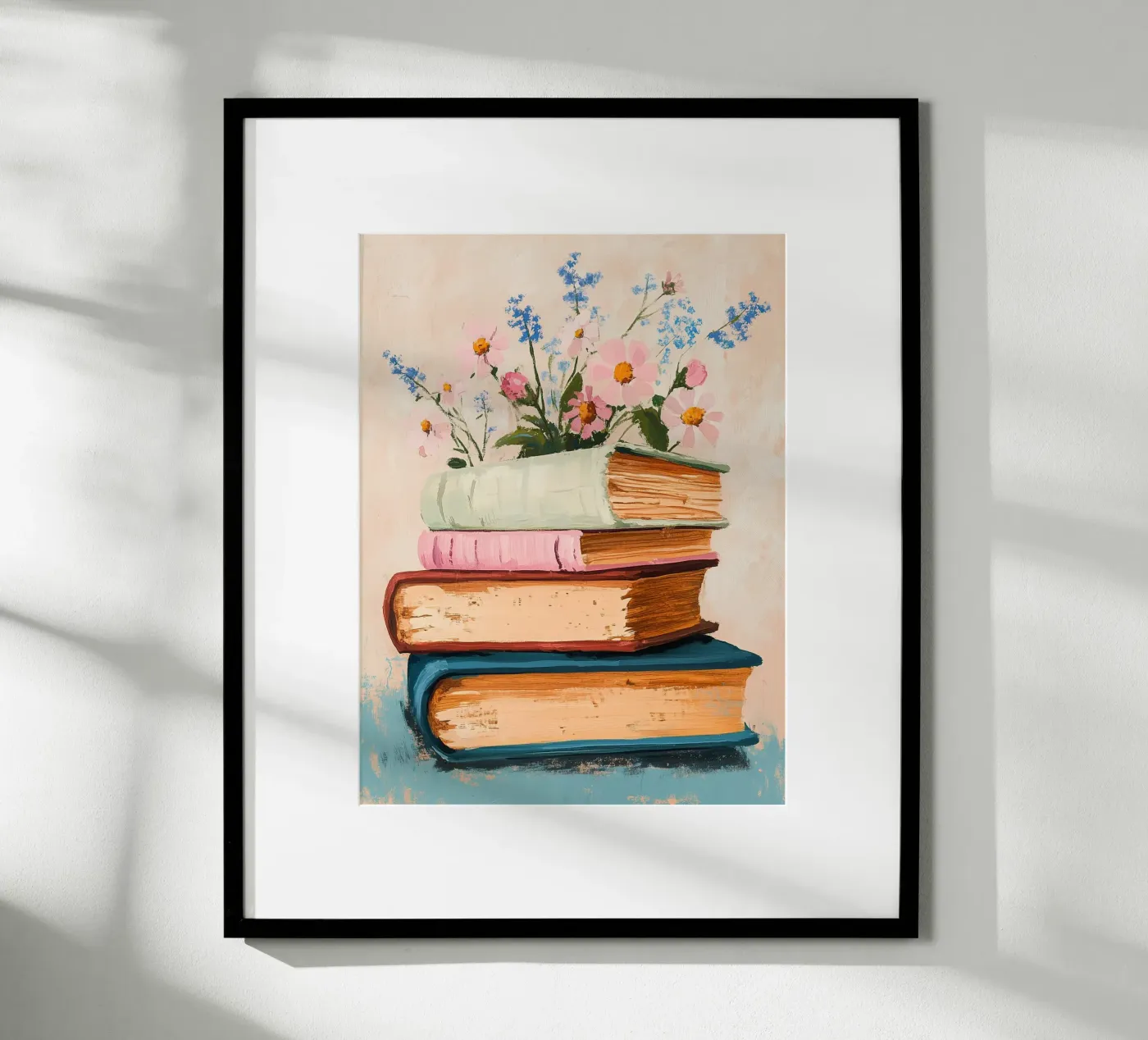 Floral Book Stack poster da Freya