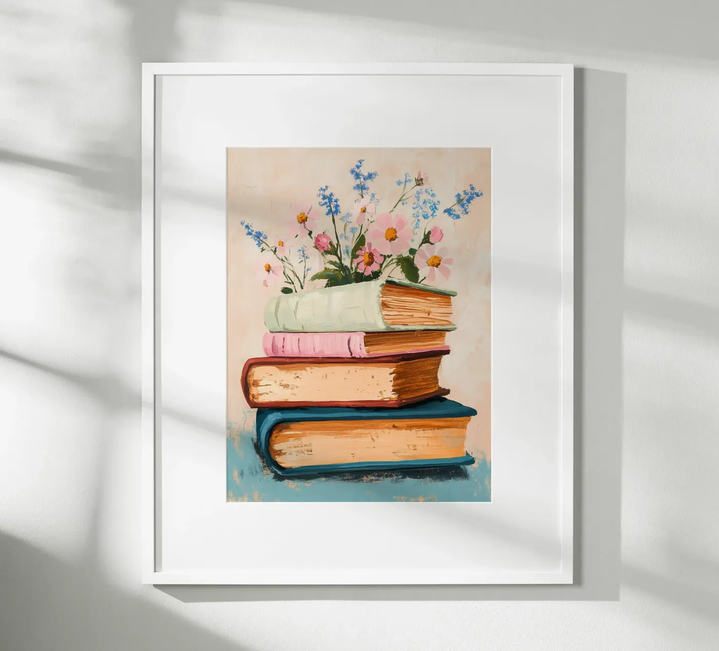 Floral Book Stack poster da Freya
