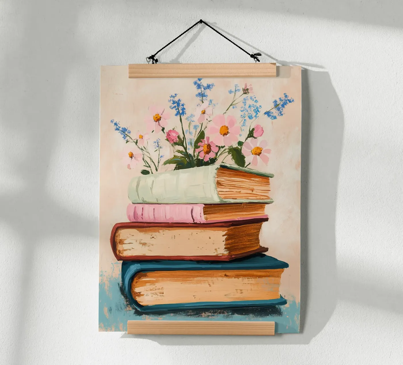 Floral Book Stack poster da Freya