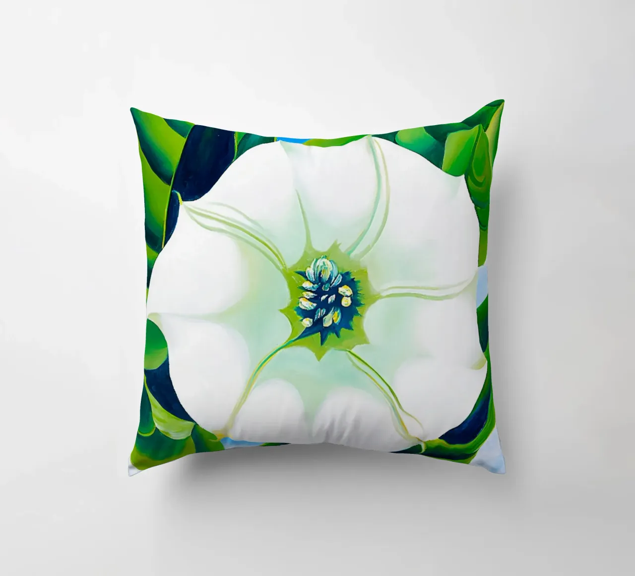 Georgia O'Keeffe - Erba di Jimson. 1932 cuscino da Kinsley