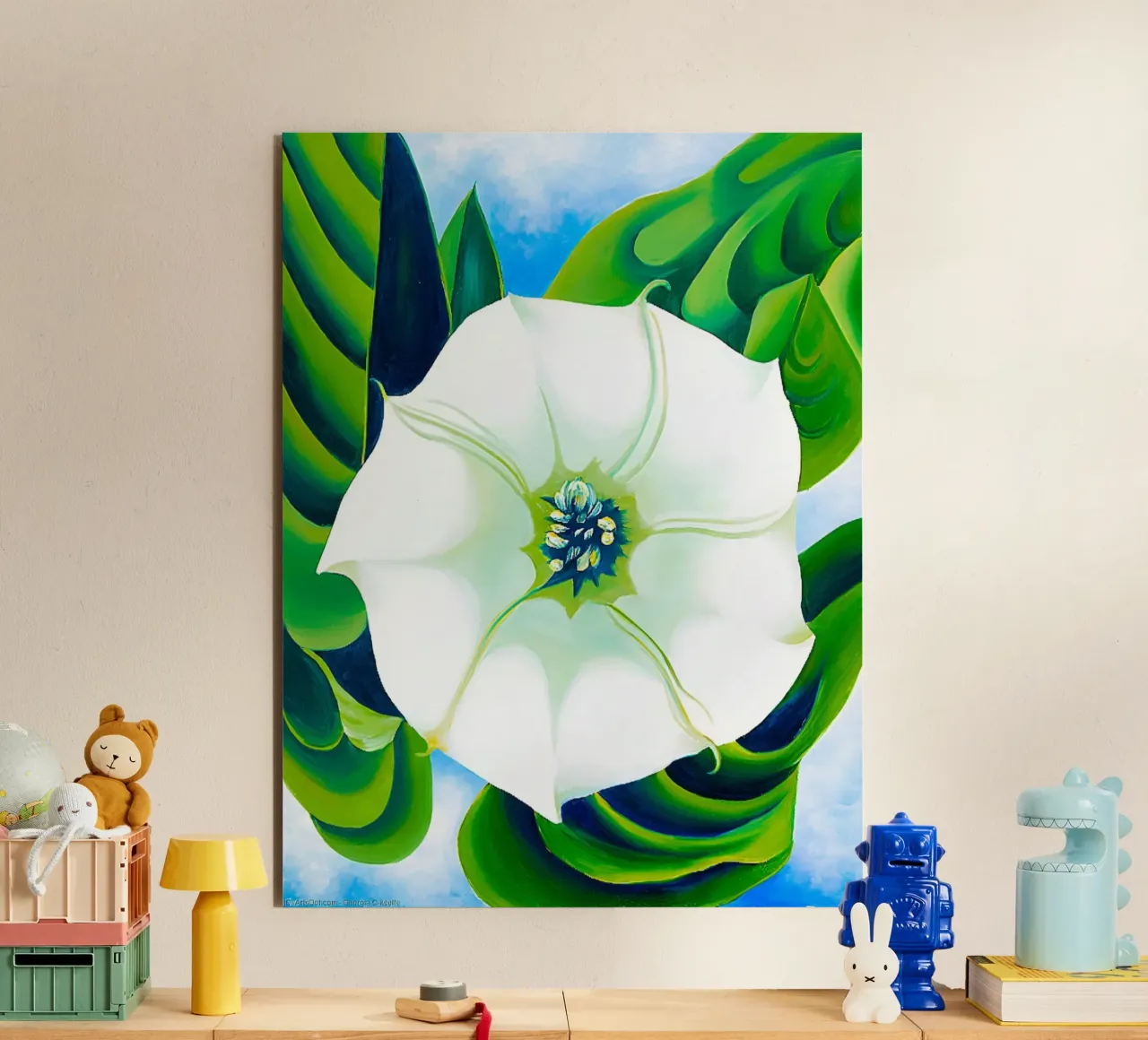 Georgia O'Keeffe - Erba di Jimson. 1932 alluminio dibond da Kinsley