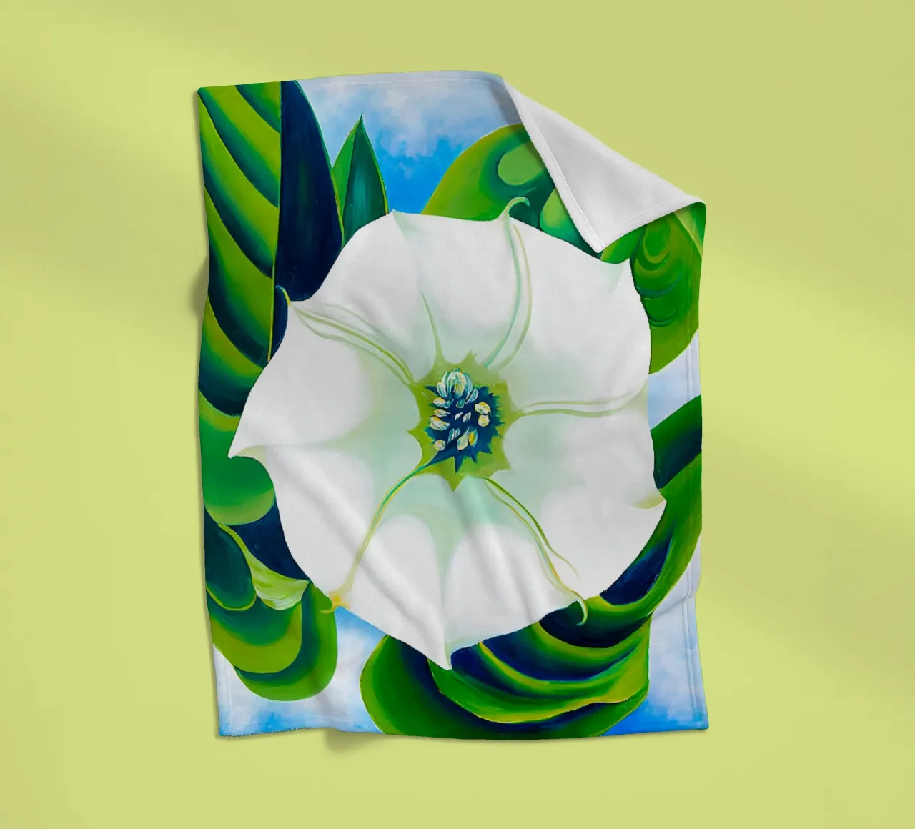 Georgia O'Keeffe - Erba di Jimson. 1932 coperta in pile da Kinsley
