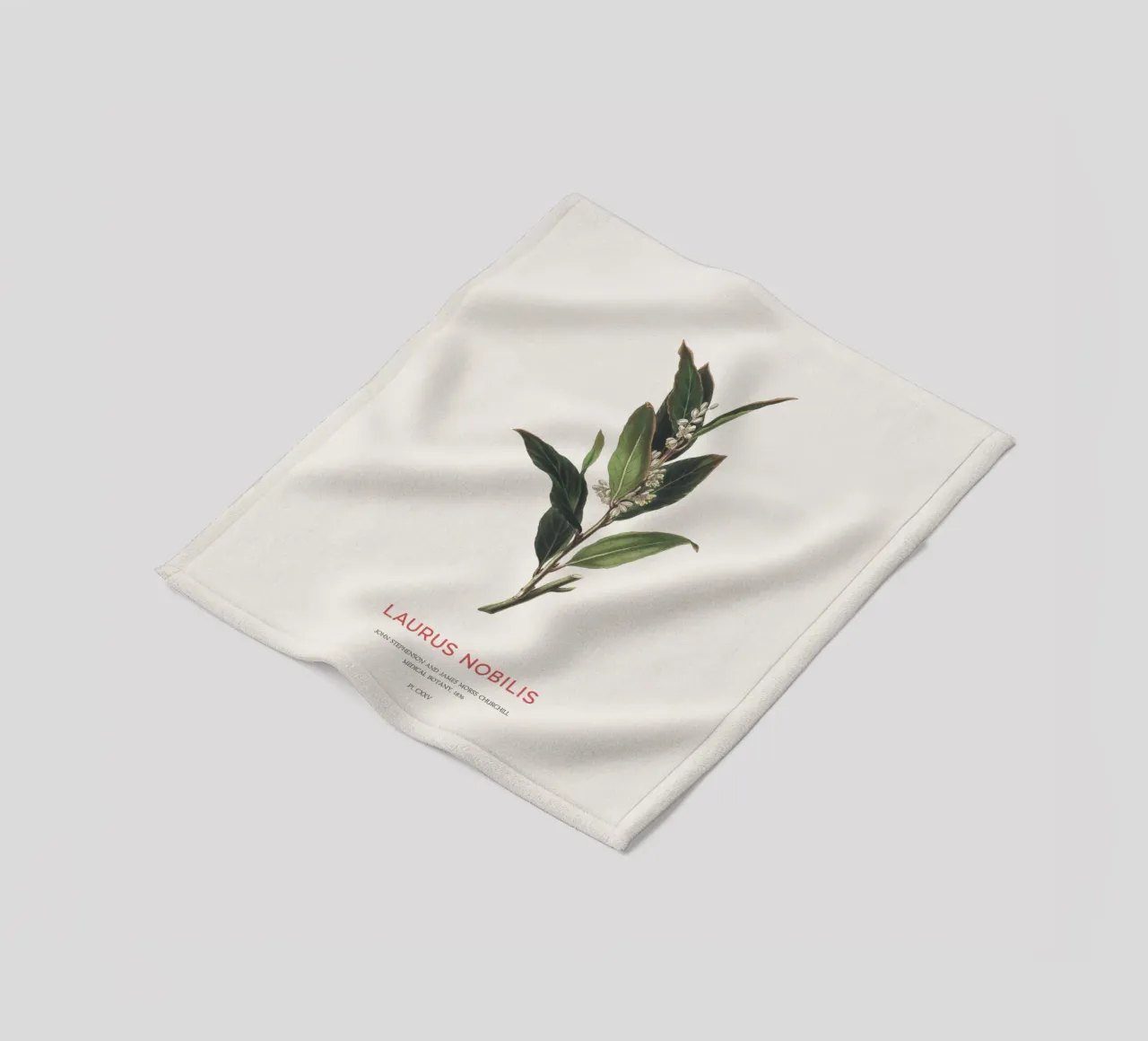 Griechischer Lorbeer oder Laurus Nobilis Fleecedecke von Vintagrafica