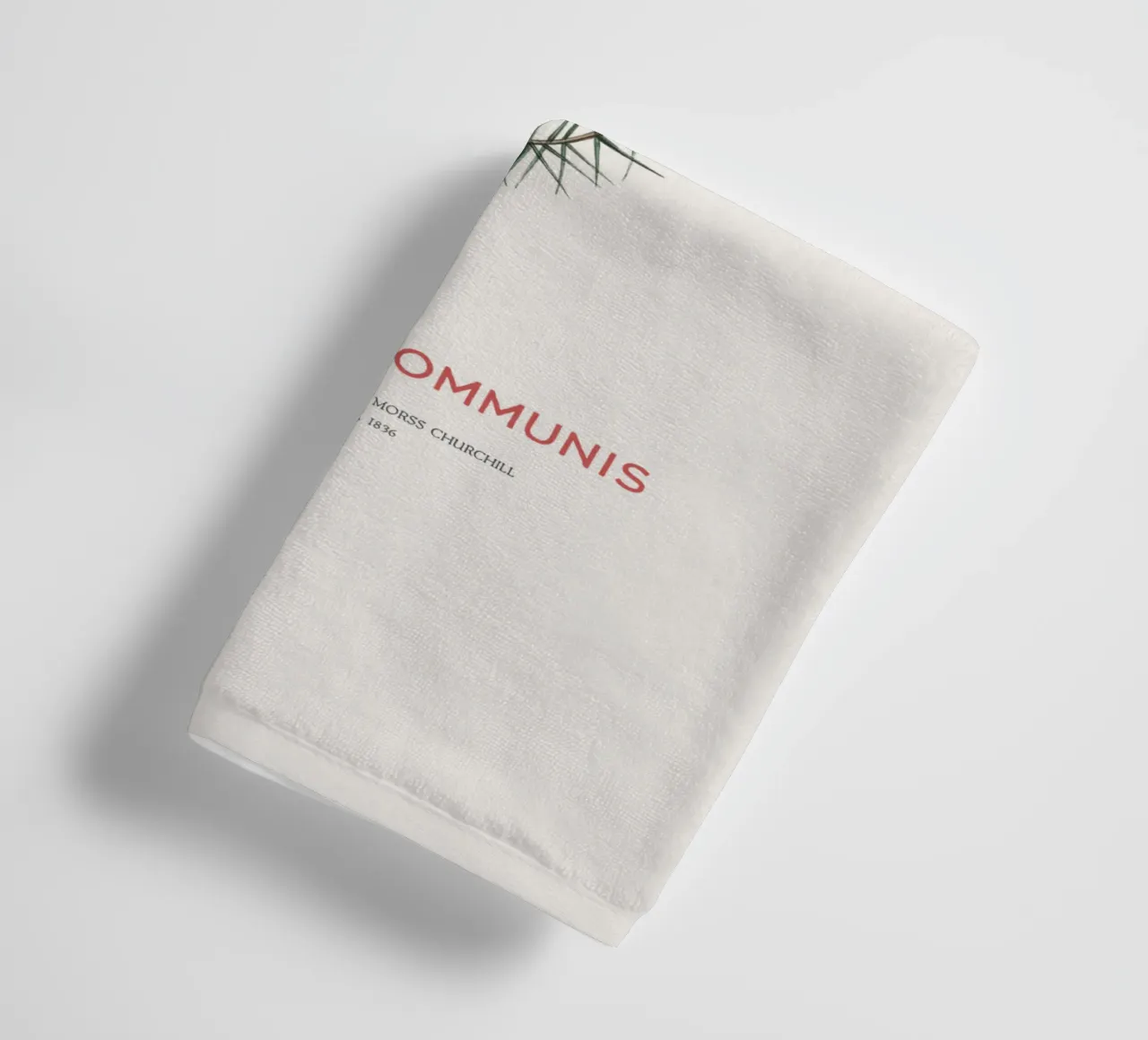 Wacholder oder Juniperus Communis Handtuch von Vintagrafica