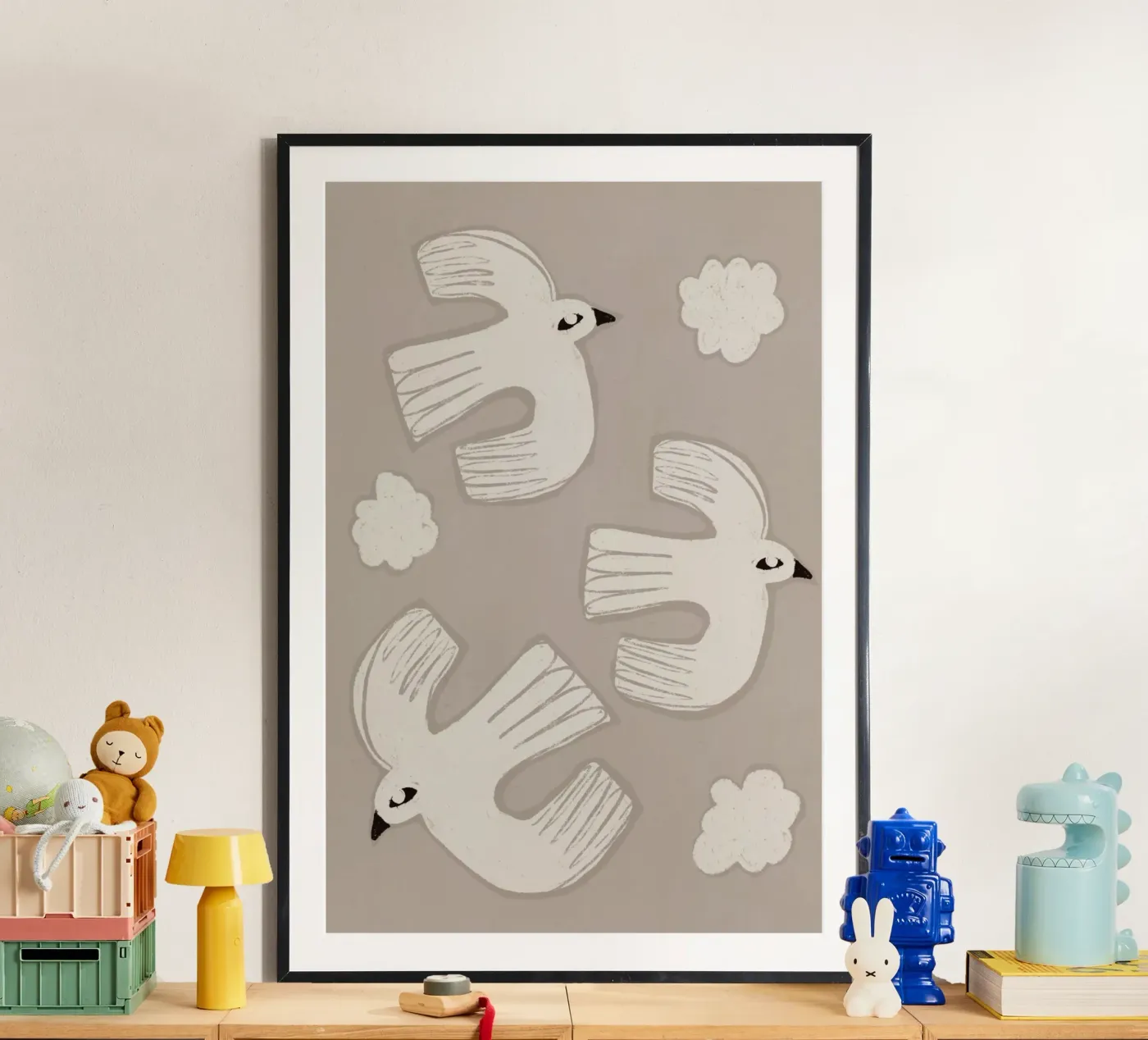 Floating Doves poster by treechild