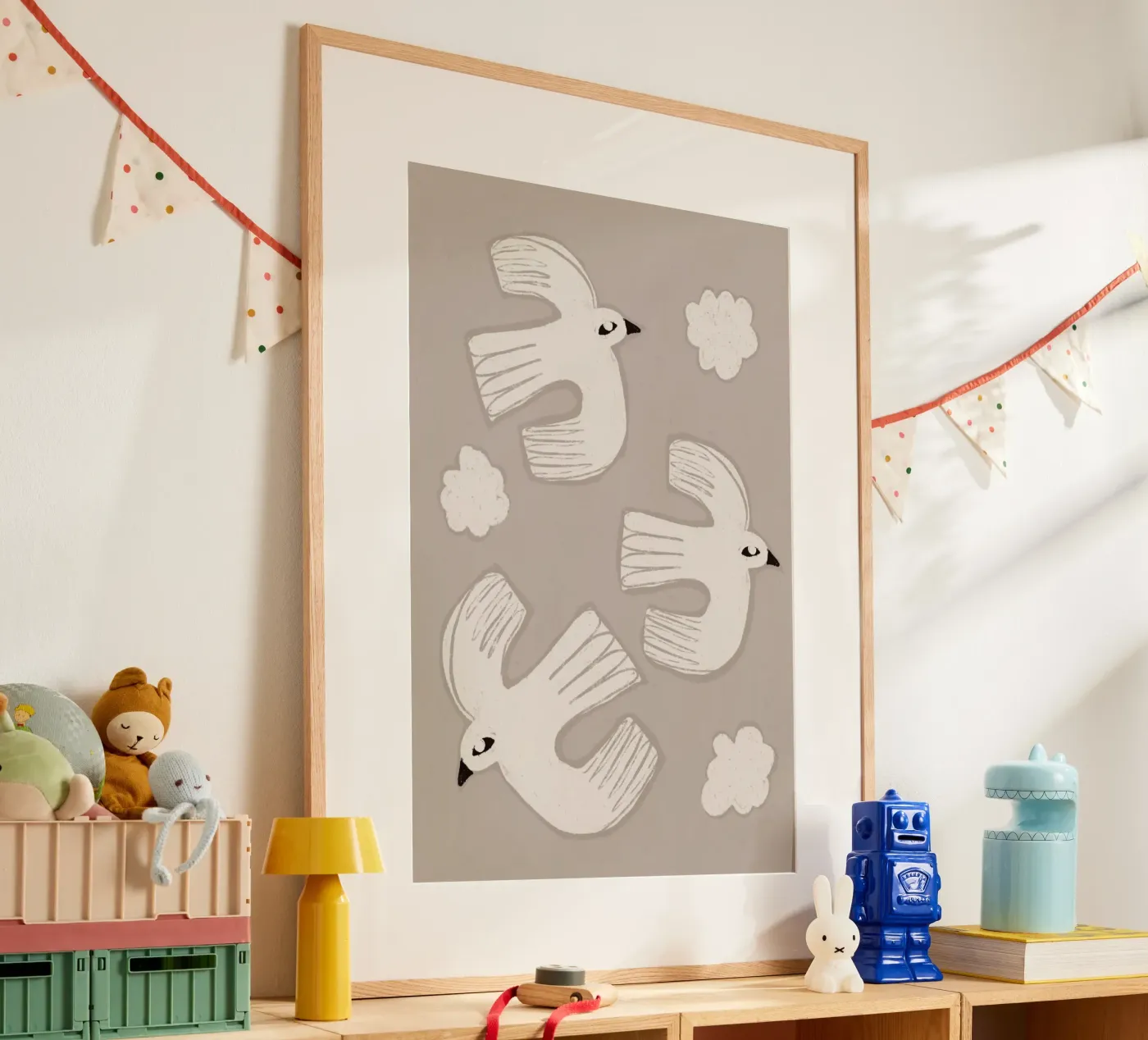 Floating Doves poster by treechild
