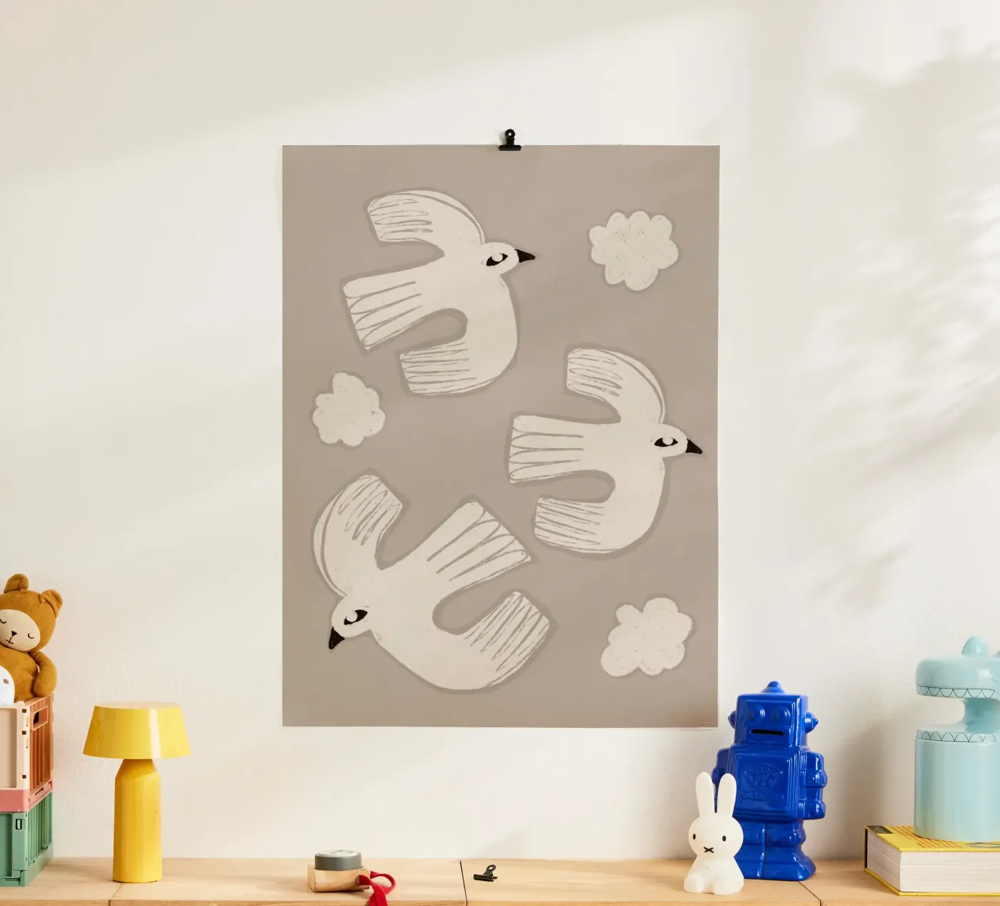 Floating Doves poster by treechild