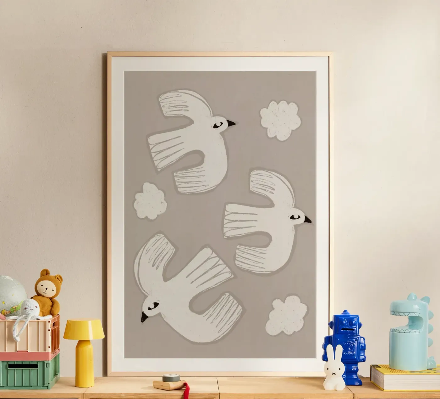 Floating Doves poster by treechild