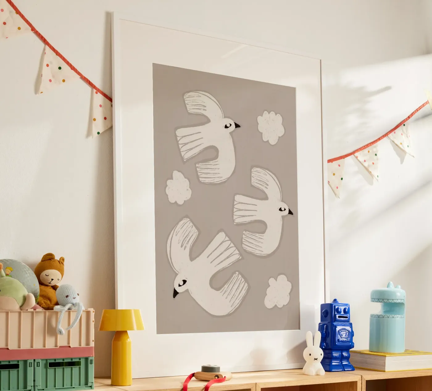 Floating Doves poster by treechild