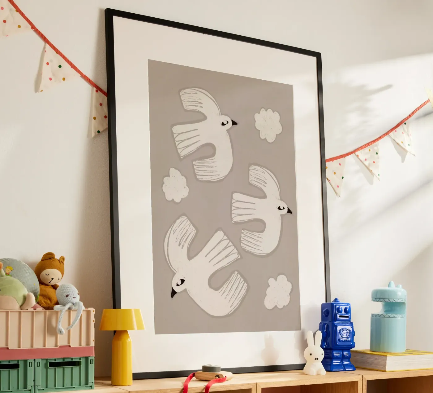 Floating Doves poster by treechild