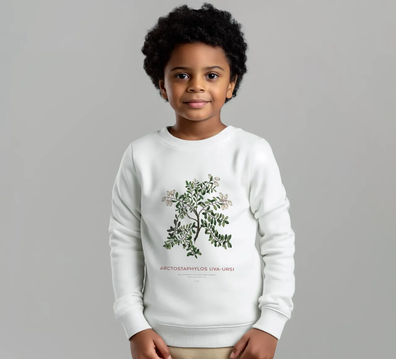 Uva ursina o Arctostaphylos Uva-ursi felpa bambino da Vintagrafica