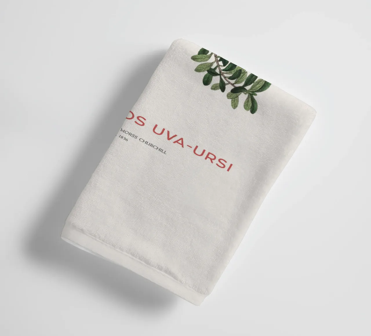 Bearberry or Arctostaphylos Uva-ursi towel by Vintagrafica