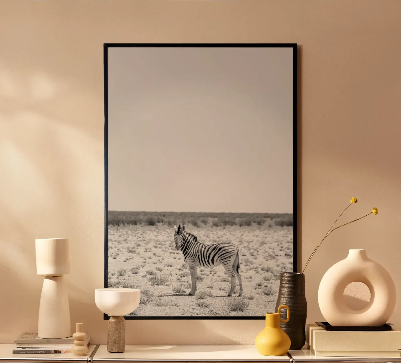 Zebra in der Wüste poster da Südwärts