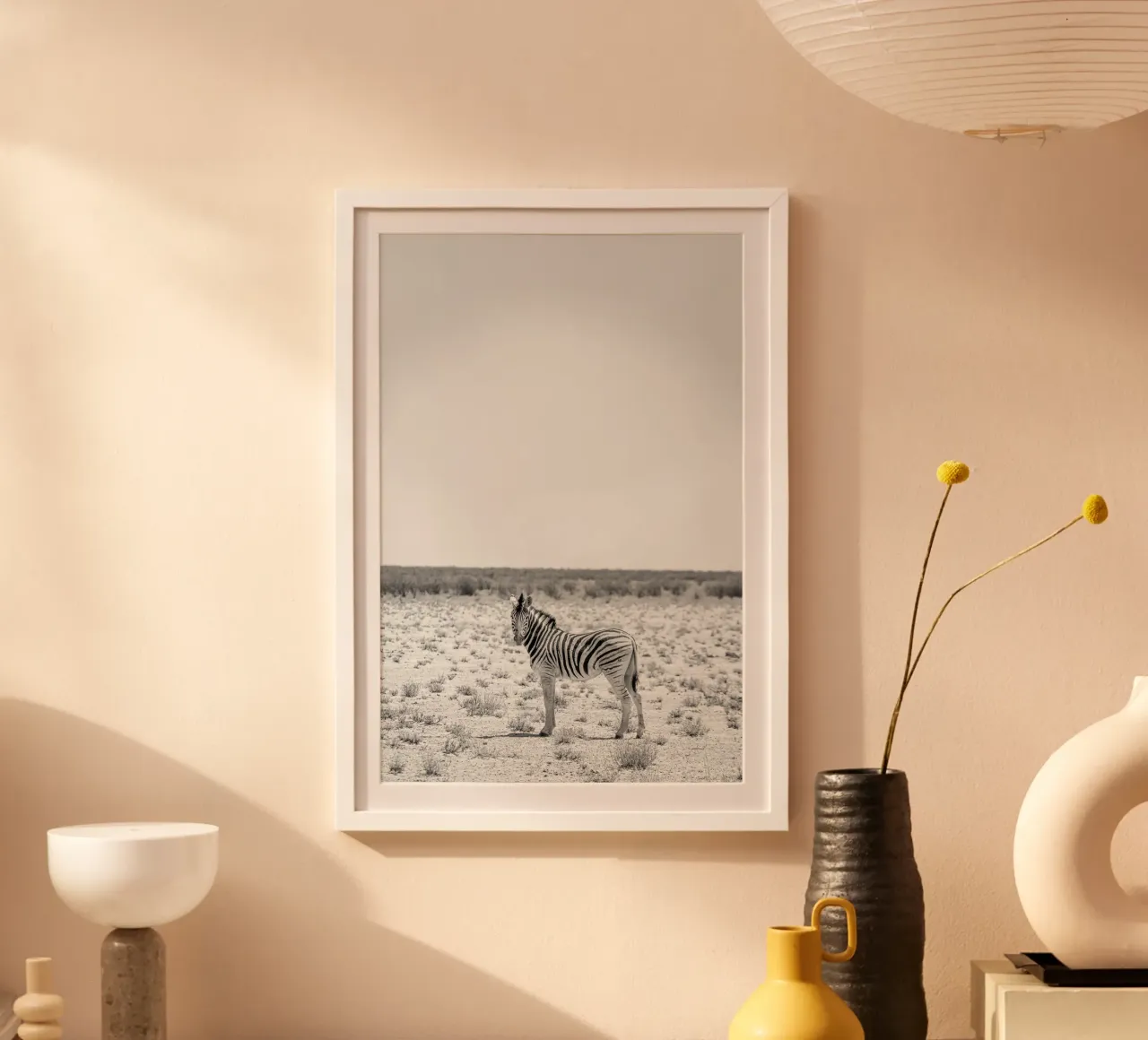 Zebra in der Wüste poster da Südwärts