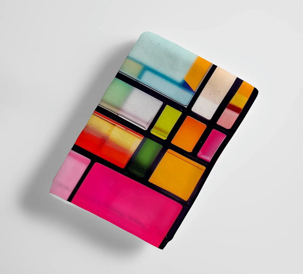 Vetrate ispirate a Mondrian asciugamano da bagno da Autofocus