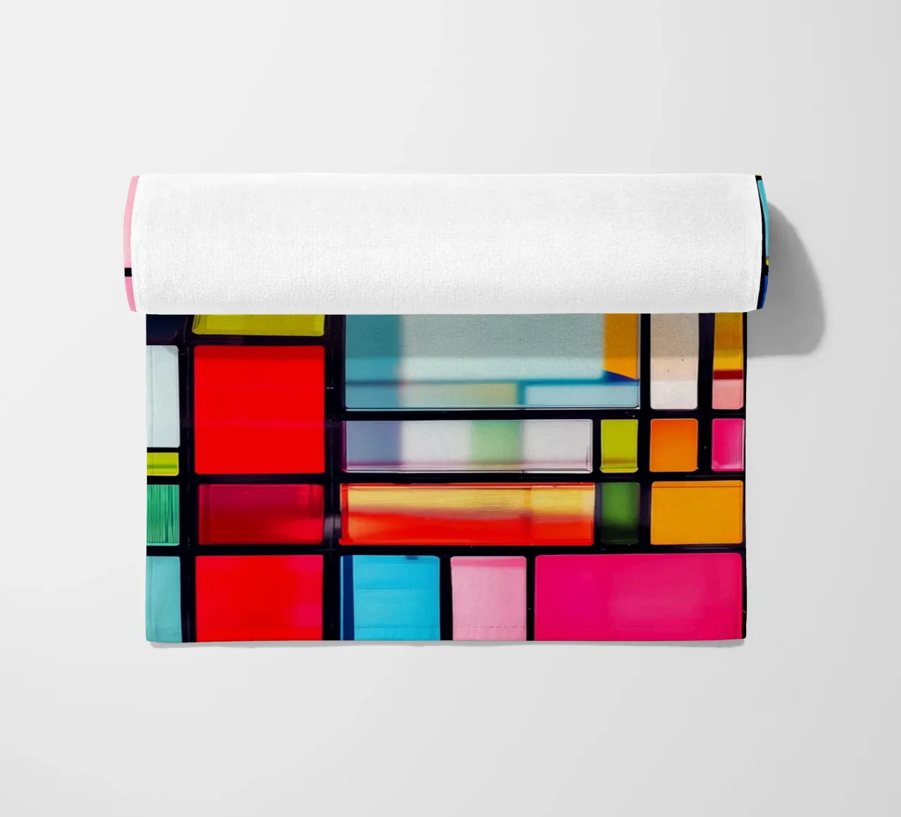 Vetrate ispirate a Mondrian telo mare da Autofocus
