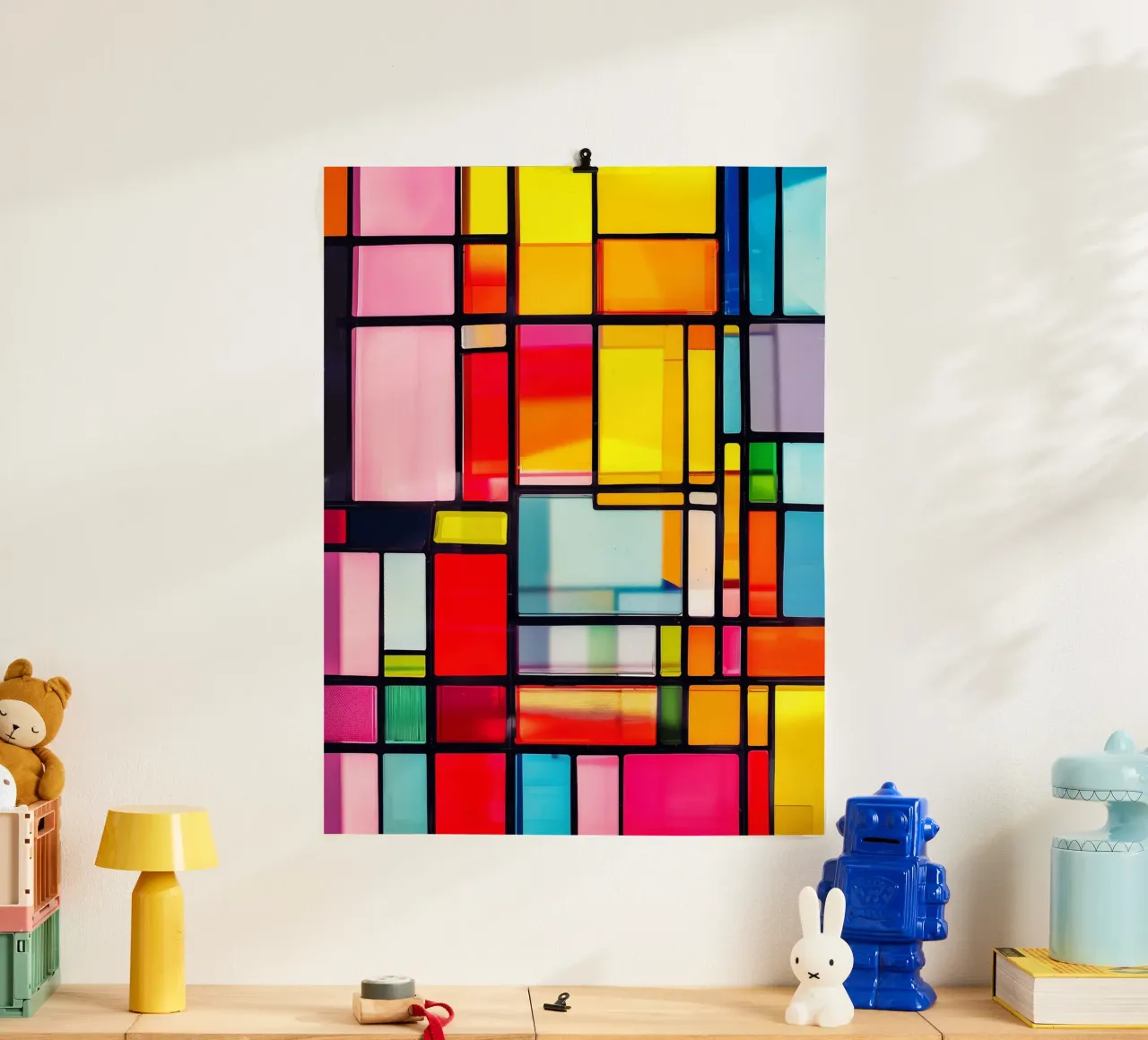 Vetrate ispirate a Mondrian carta hahnemühle da Autofocus