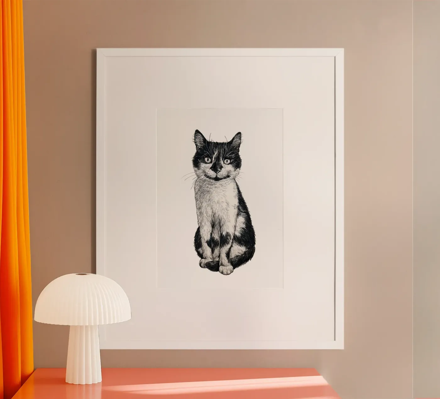 Ogie de kat poster van Painted animals