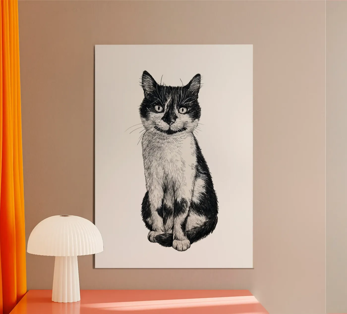 Ogie de kat poster van Painted animals