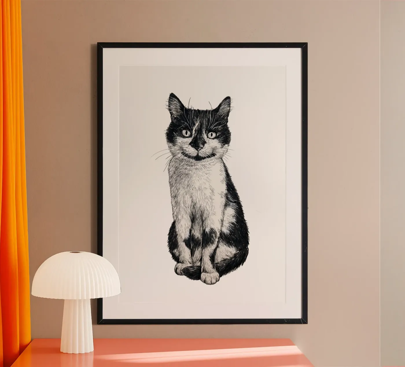Ogie de kat poster van Painted animals