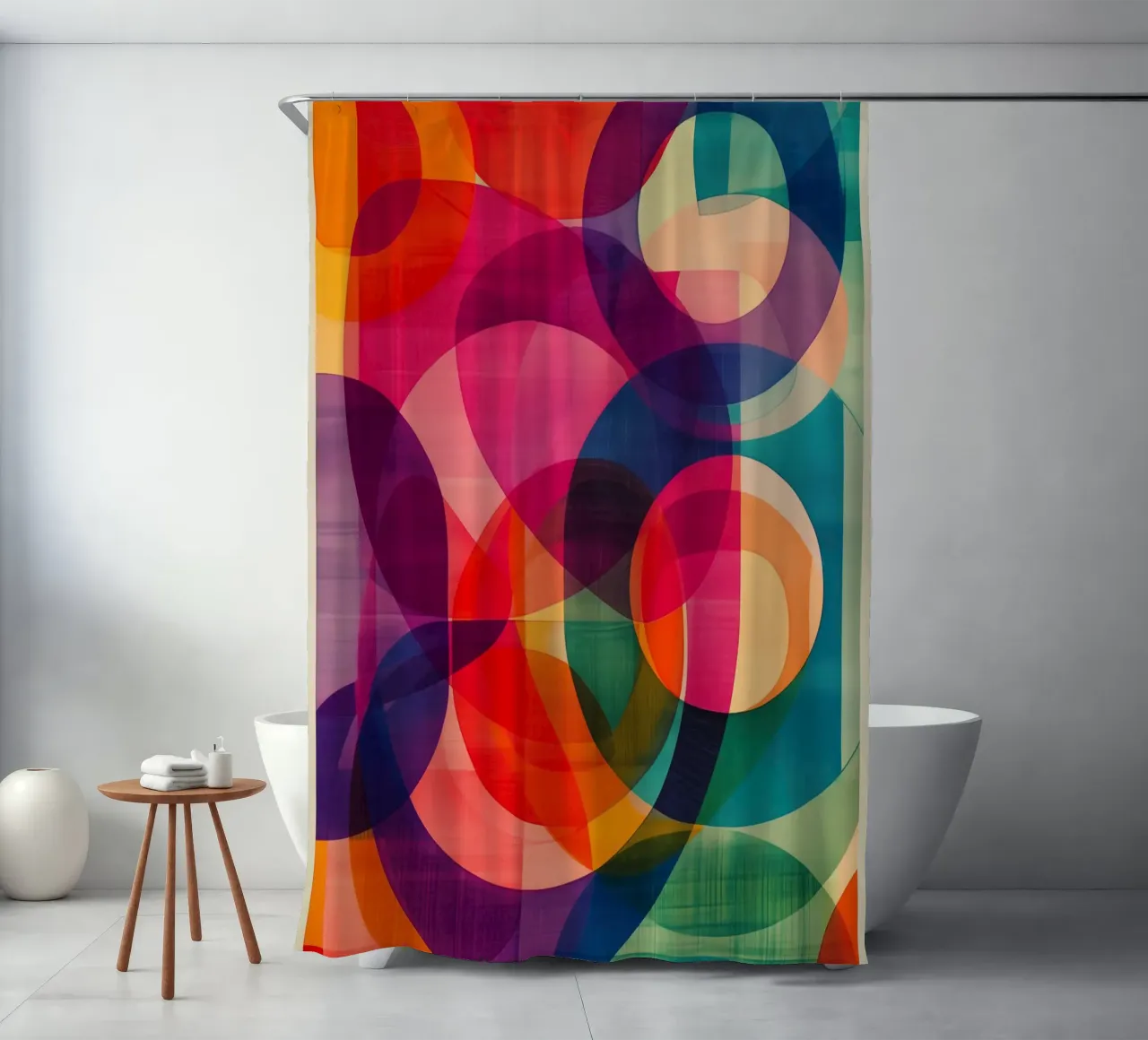 Spirit Of Neo-Abstraction | Bauhaus incontra la Disco tenda da doccia da Autofocus