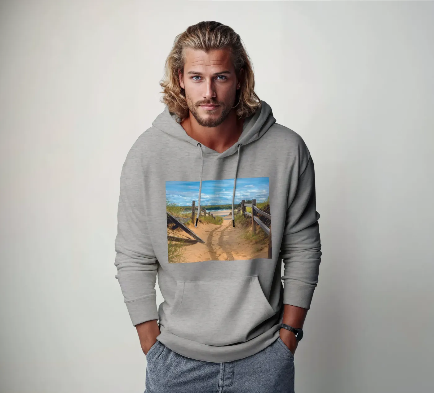 Beach Path hoodie by Dave Hare Photography
