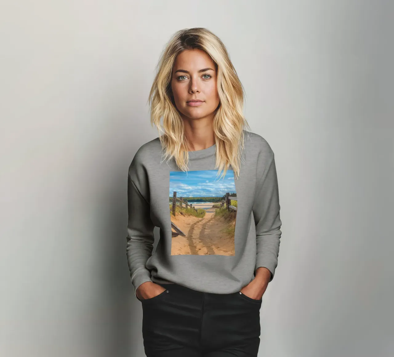 Beach Path felpa da Dave Hare Photography