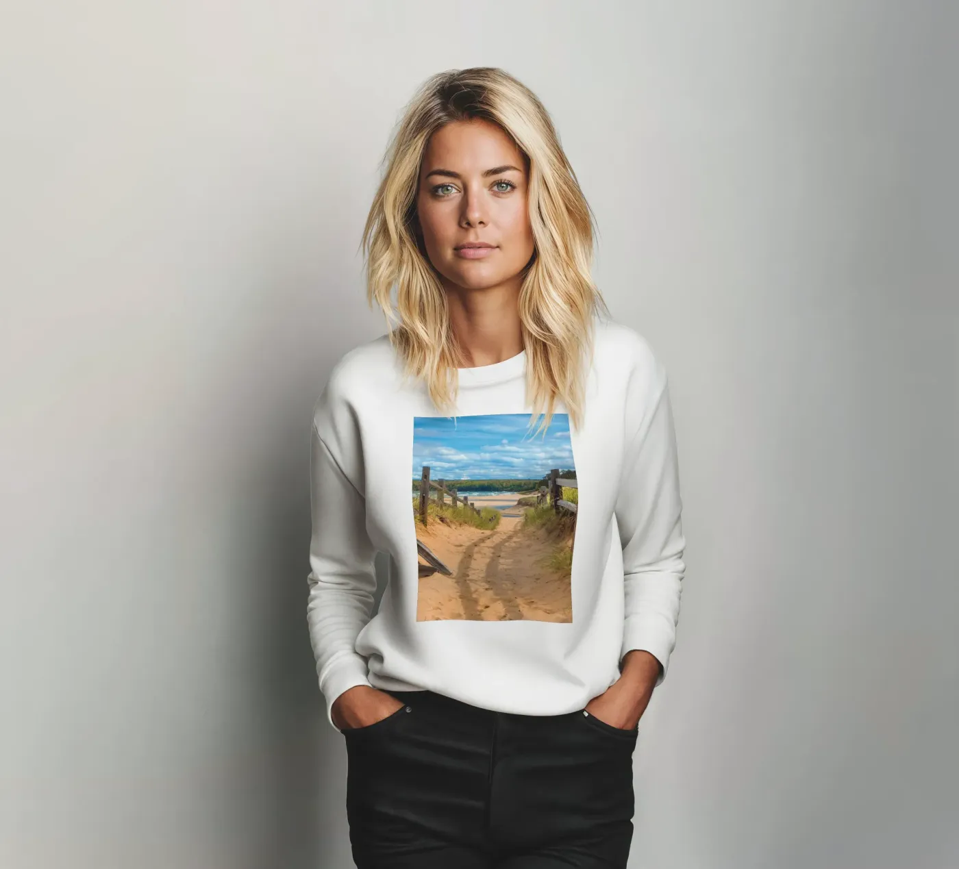 Beach Path felpa da Dave Hare Photography