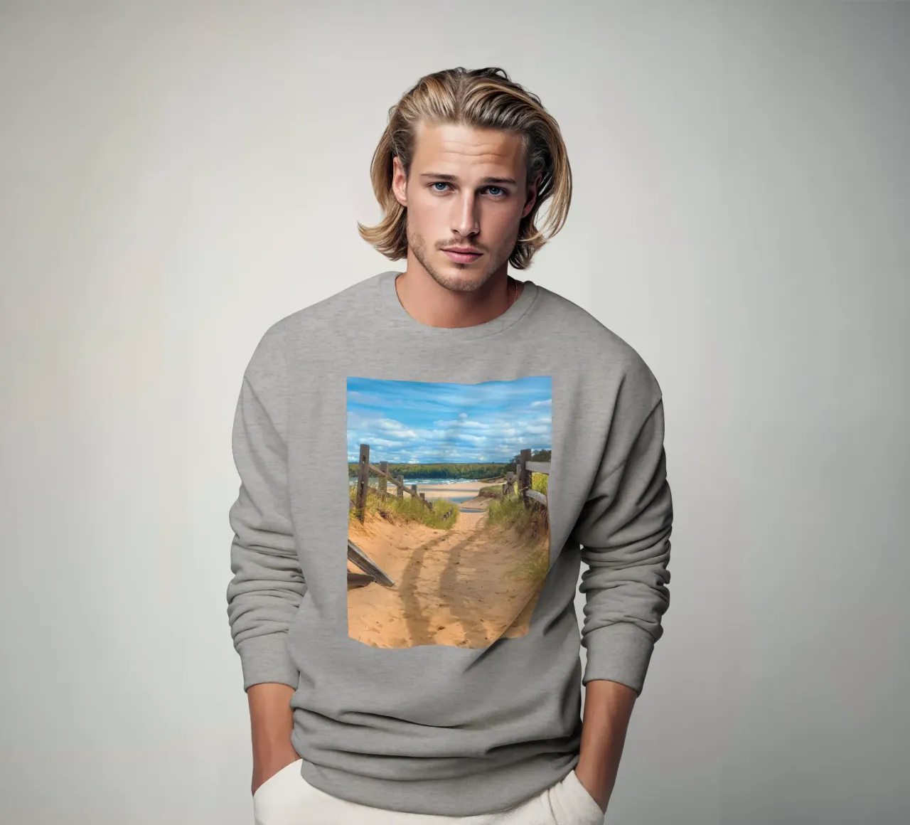 Beach Path felpa da Dave Hare Photography