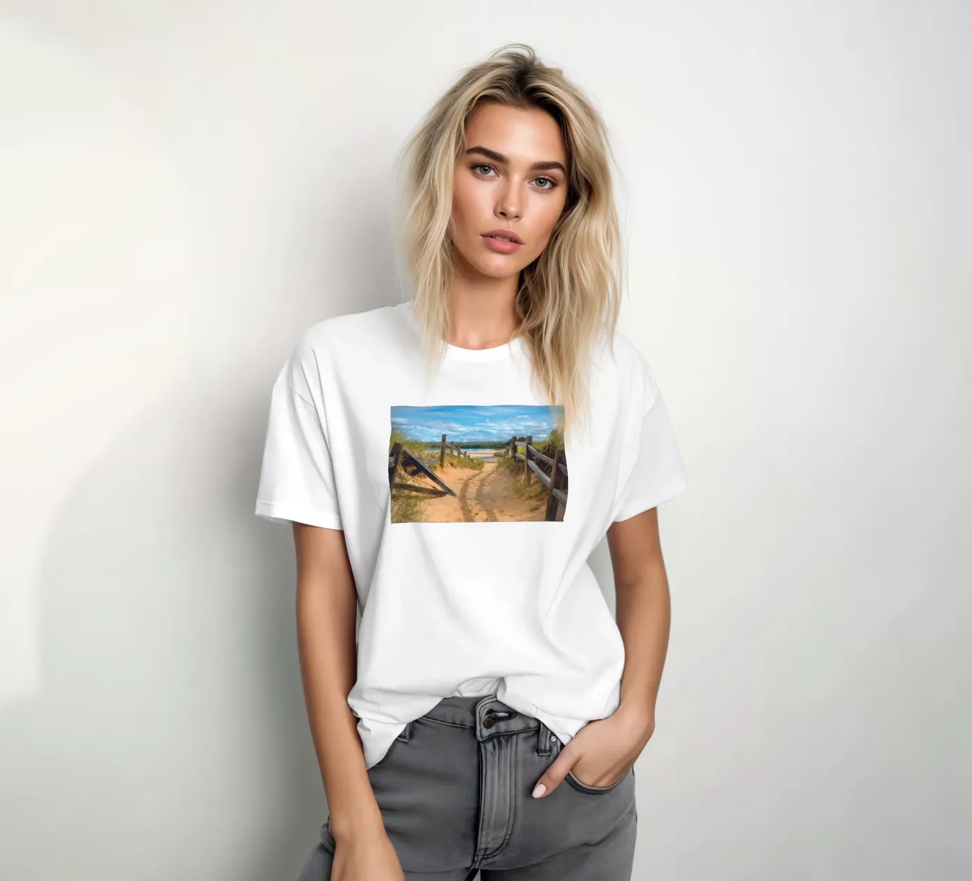 Beach Path t-shirt da Dave Hare Photography
