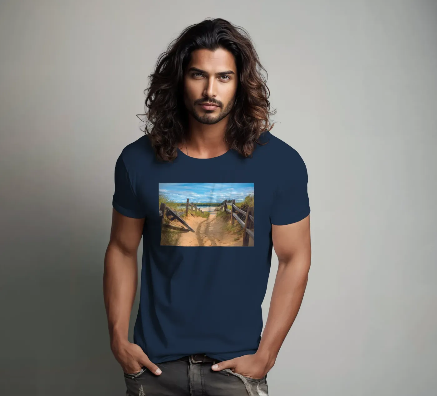 Beach Path t-shirt da Dave Hare Photography