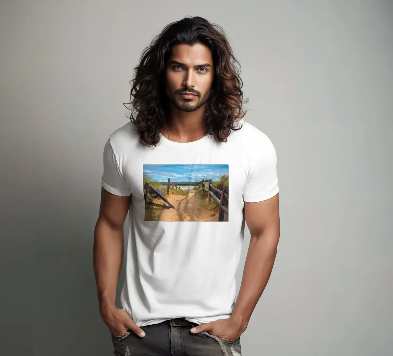 Beach Path t-shirt da Dave Hare Photography