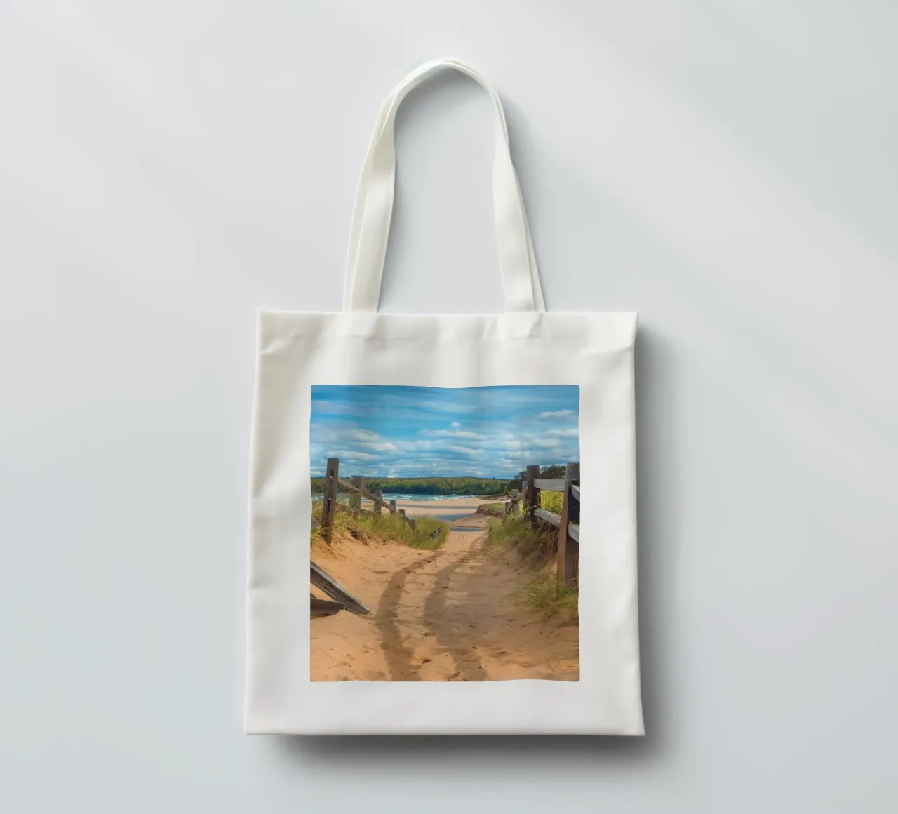 Beach Path borsa in juta da Dave Hare Photography