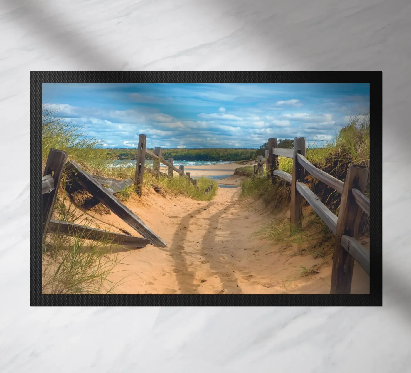 Beach Path Fußmatte von Dave Hare Photography