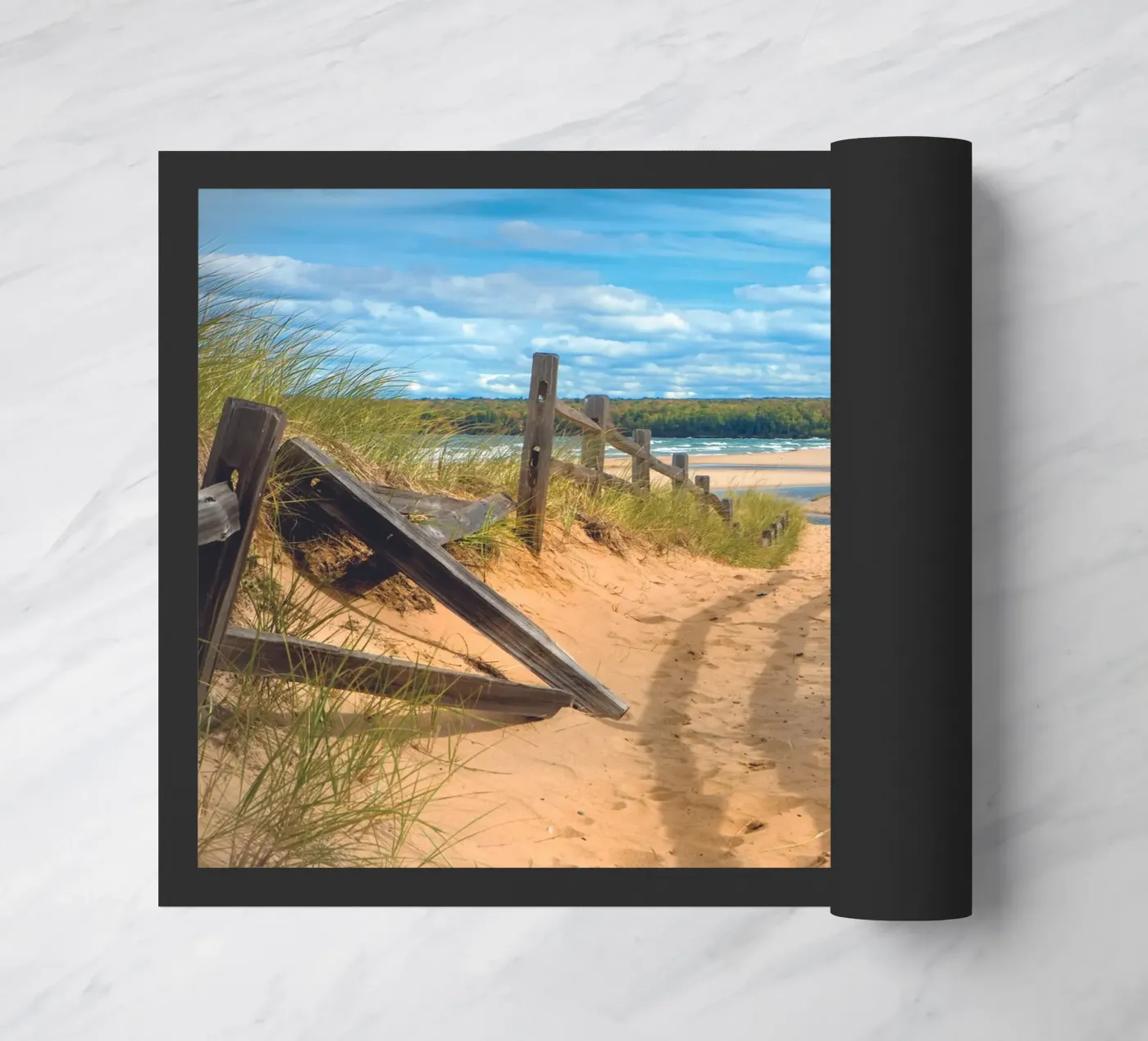 Beach Path Fußmatte von Dave Hare Photography