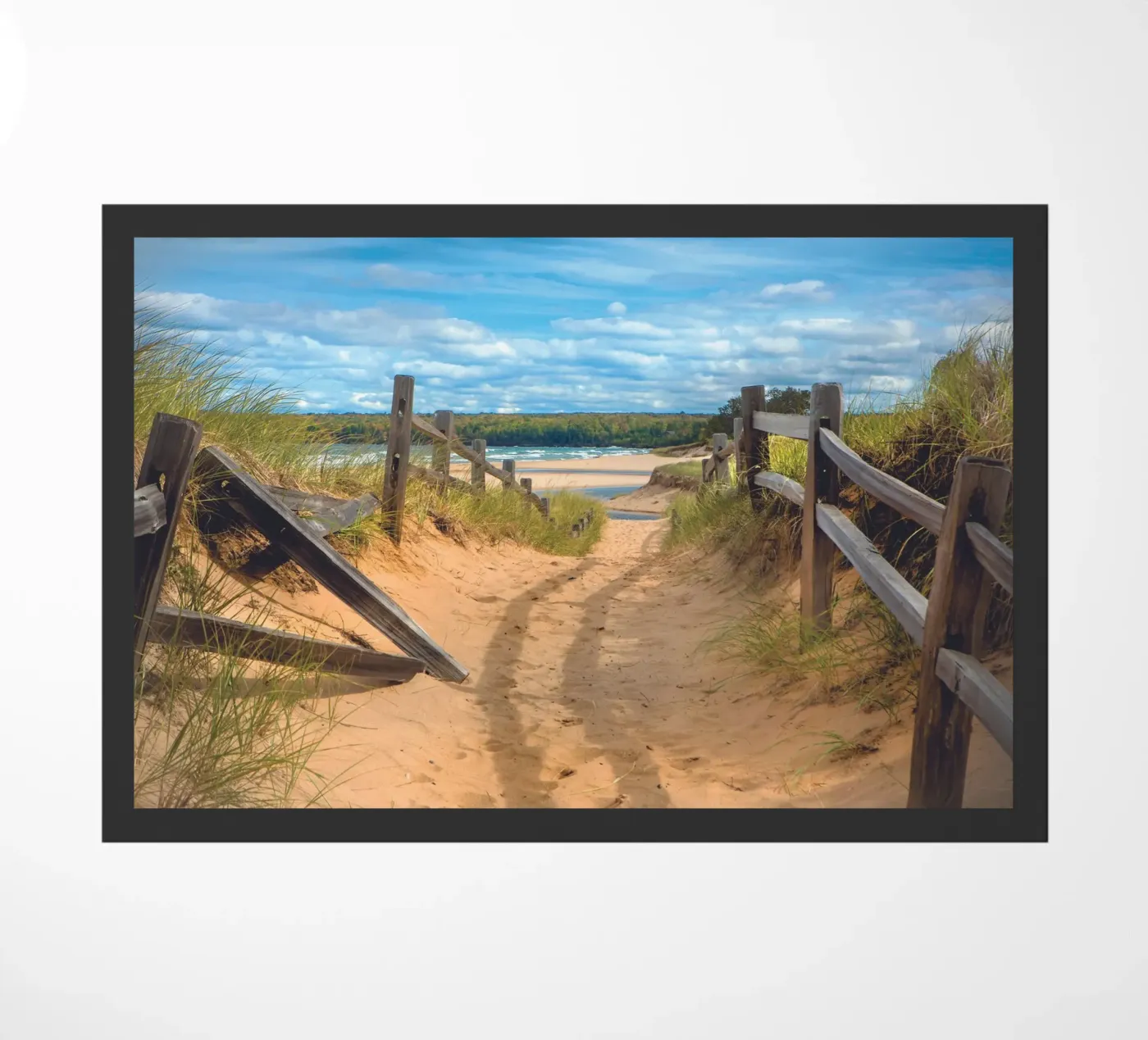 Beach Path Fußmatte von Dave Hare Photography