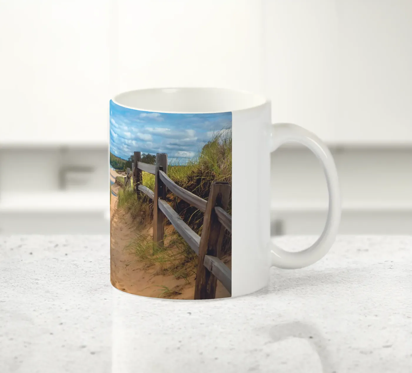 Beach Path ceramic mug by Dave Hare Photography