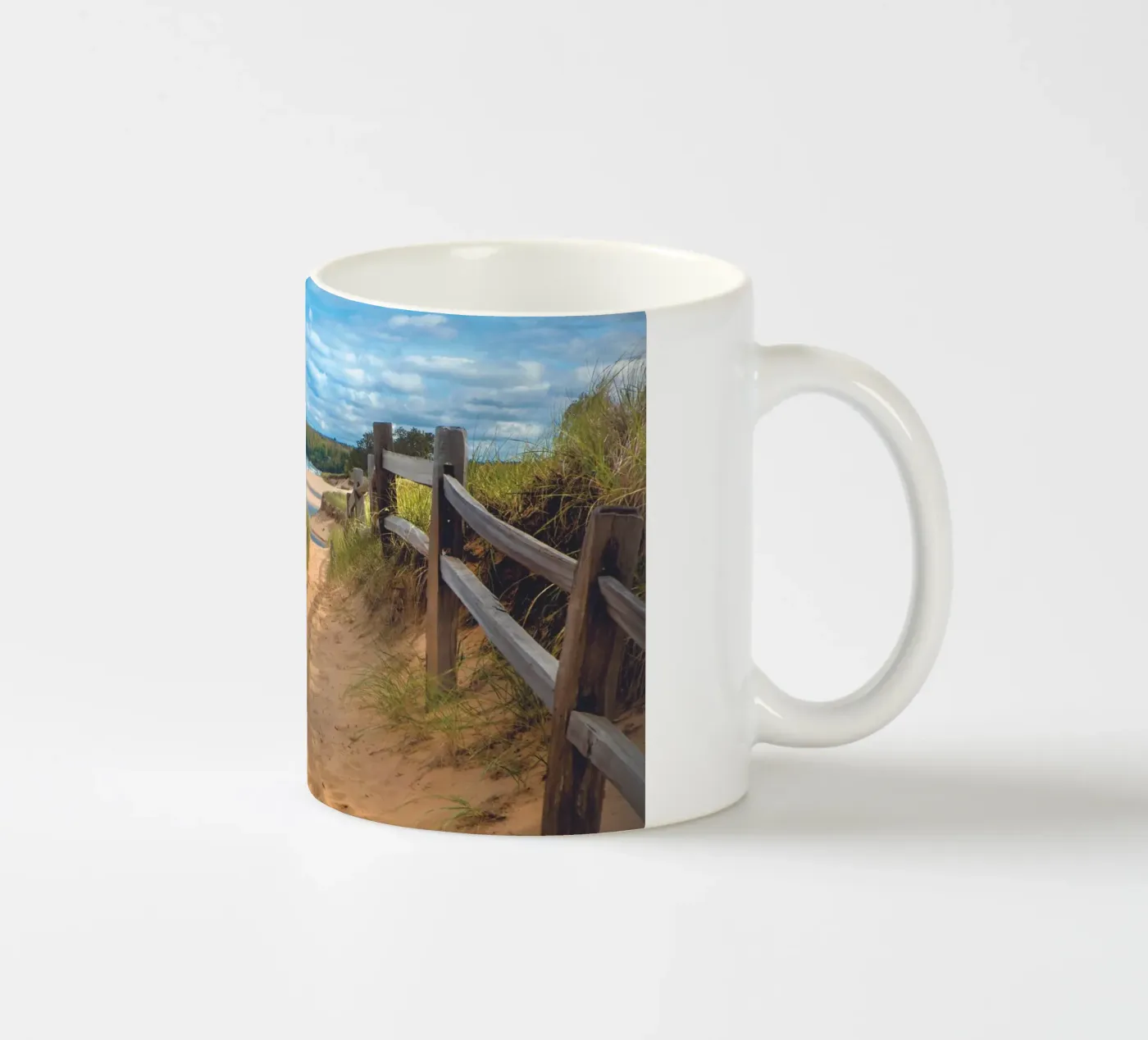 Beach Path ceramic mug by Dave Hare Photography