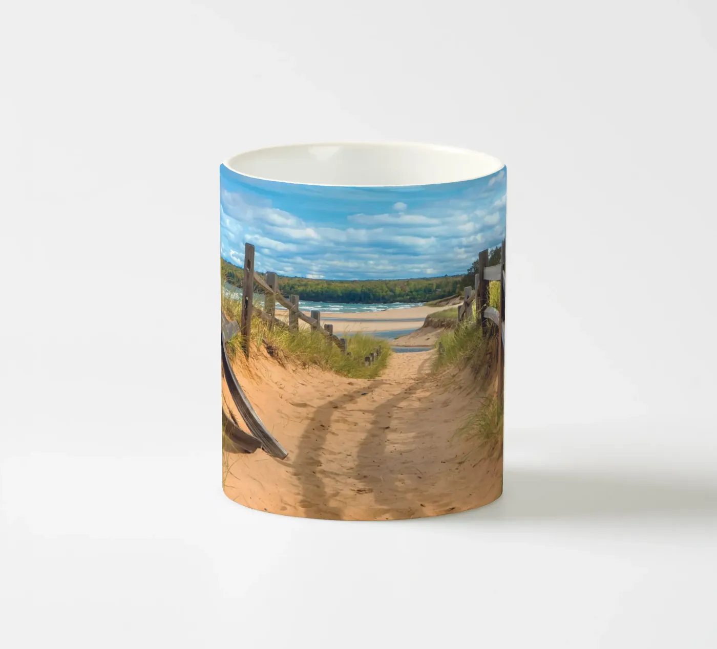 Beach Path ceramic mug by Dave Hare Photography