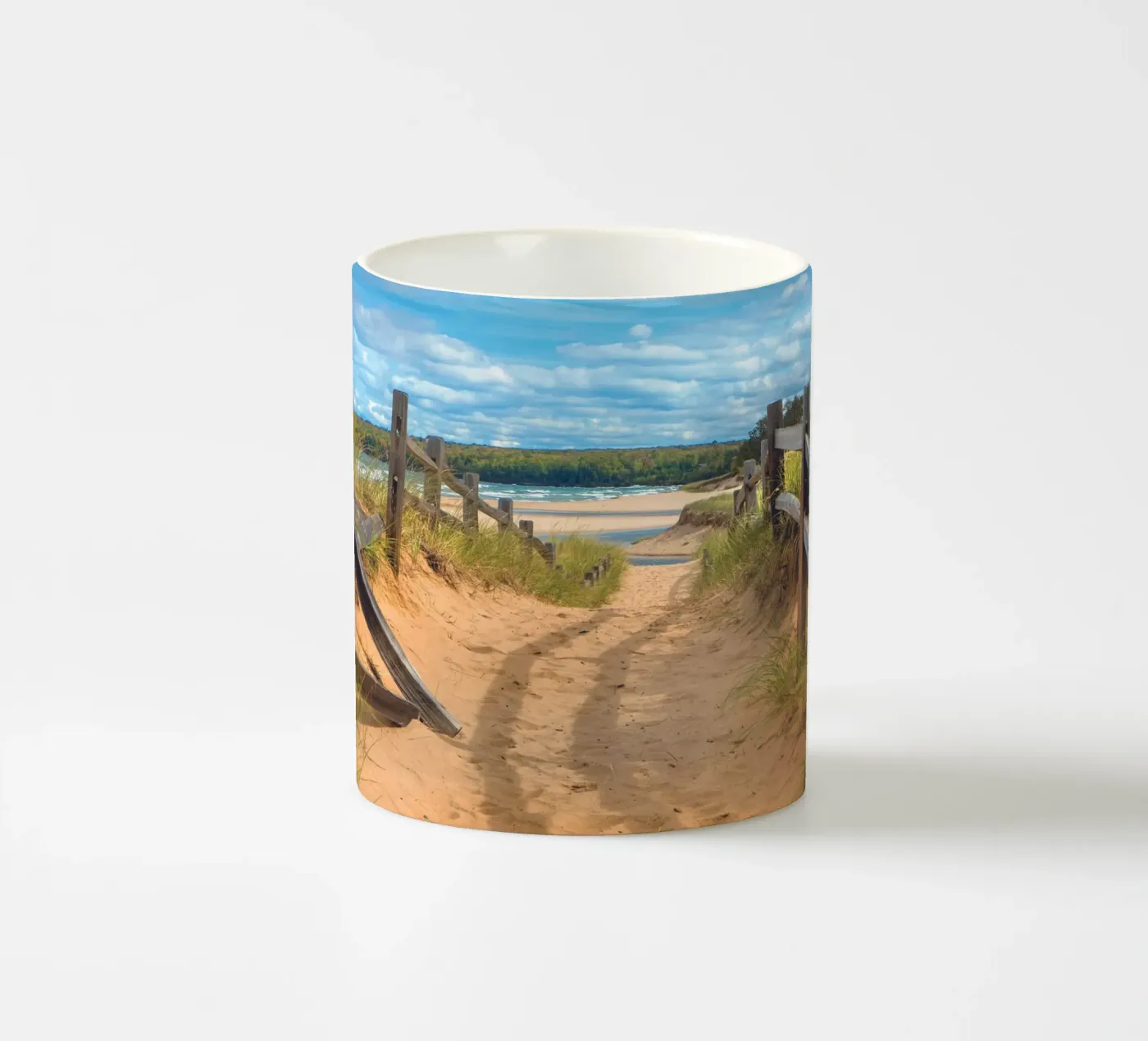 Beach Path mug en céramique de Dave Hare Photography