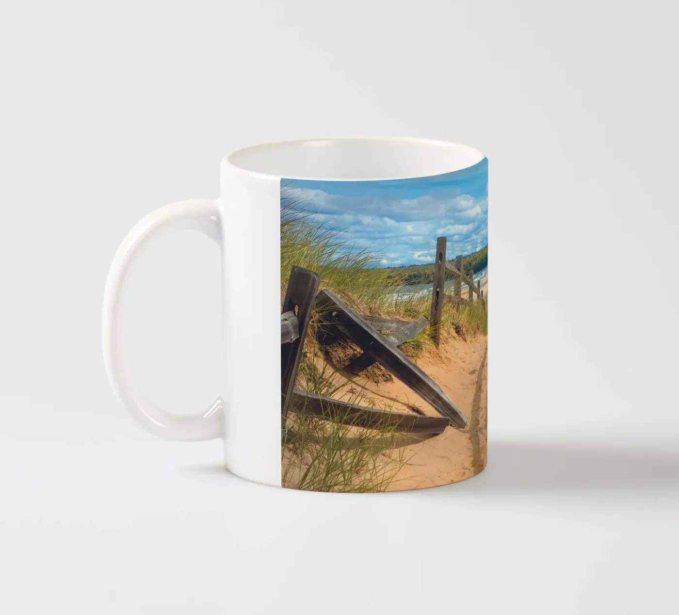 Beach Path ceramic mug by Dave Hare Photography