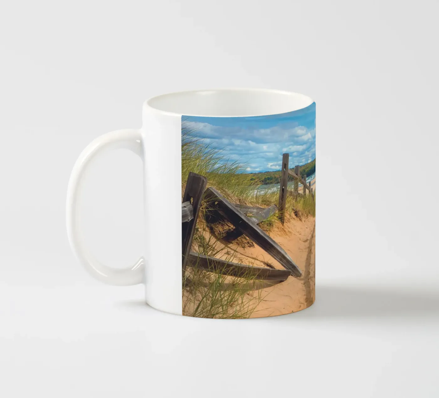 Beach Path mug en céramique de Dave Hare Photography