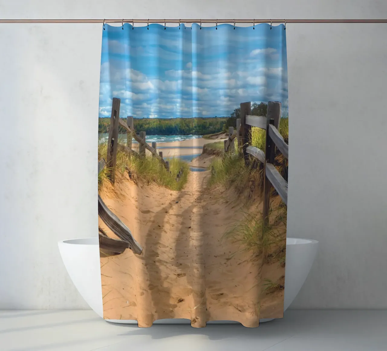 Beach Path tenda da doccia da Dave Hare Photography