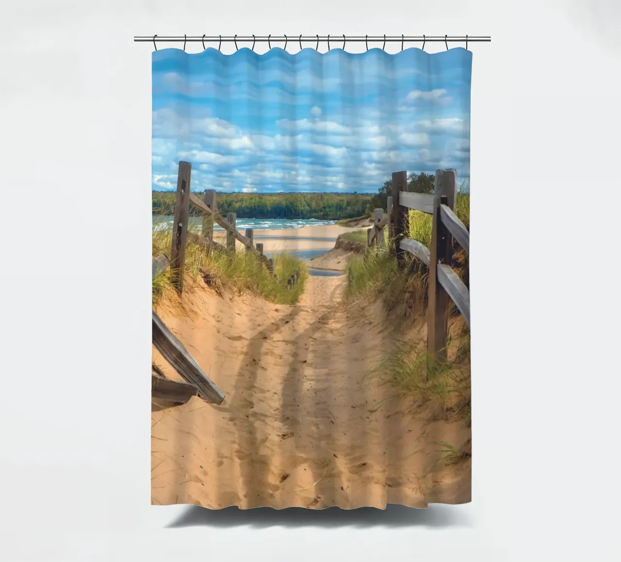 Beach Path tenda da doccia da Dave Hare Photography