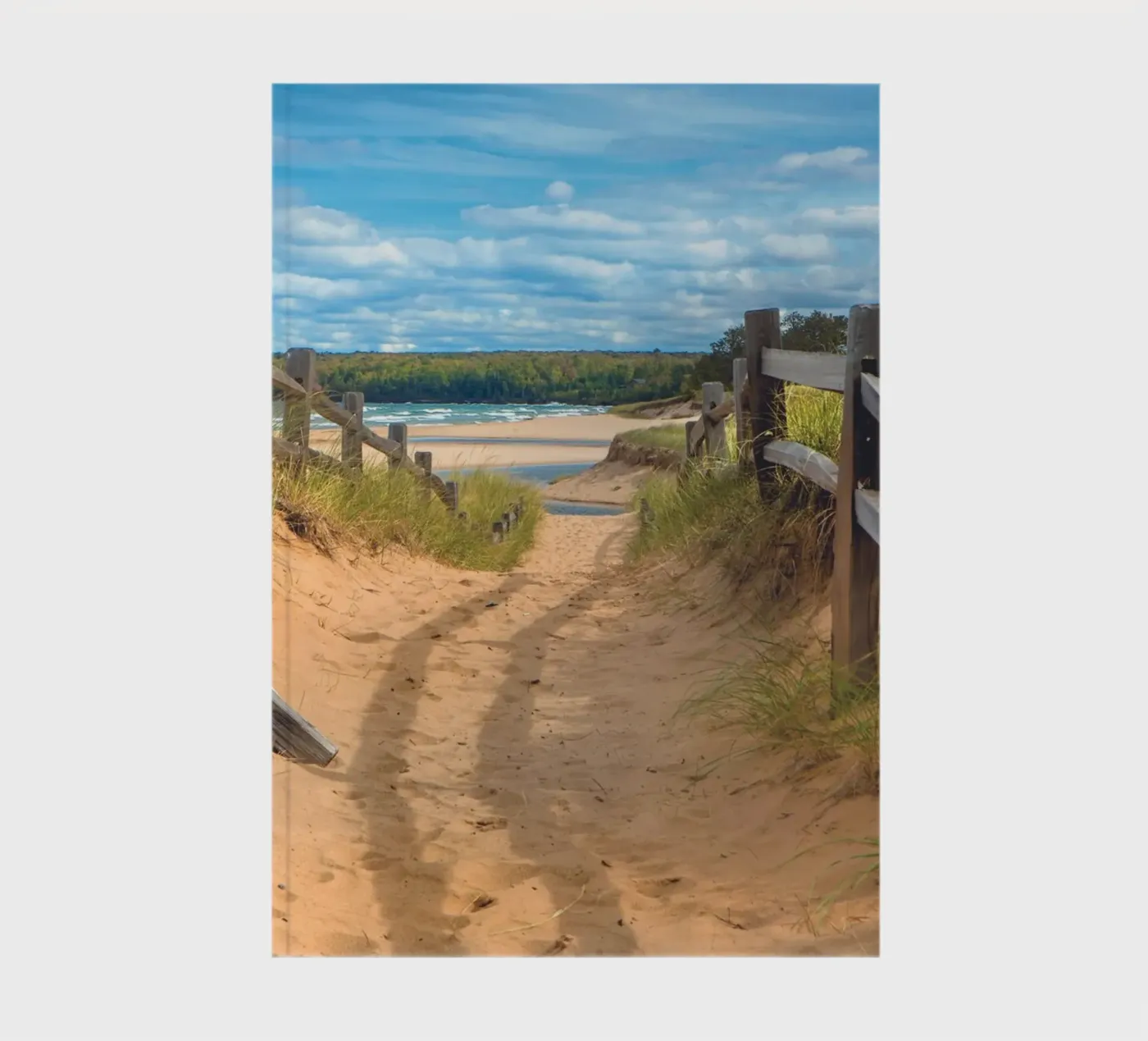Beach Path notebook by Dave Hare Photography
