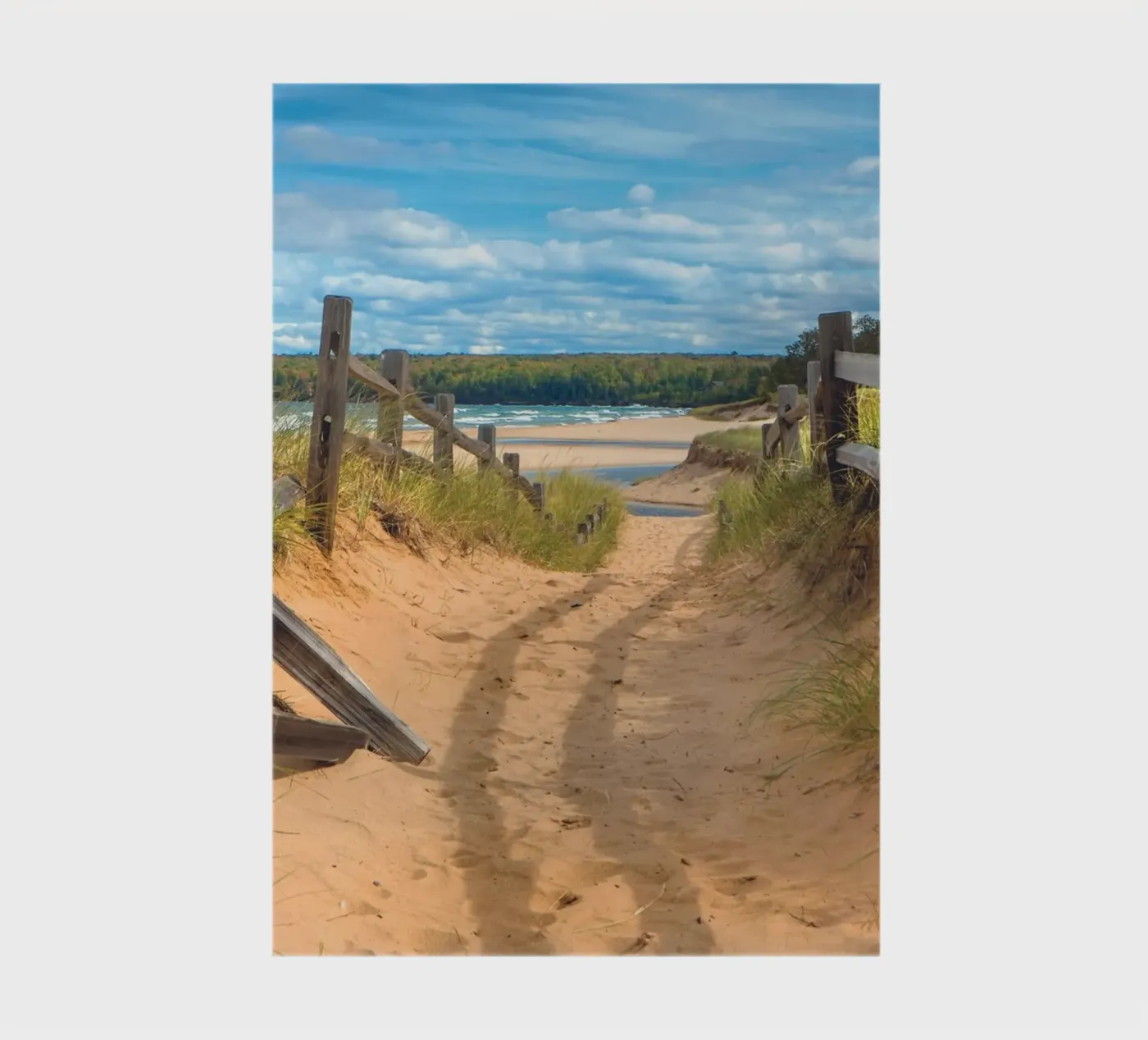 Beach Path quaderno da Dave Hare Photography
